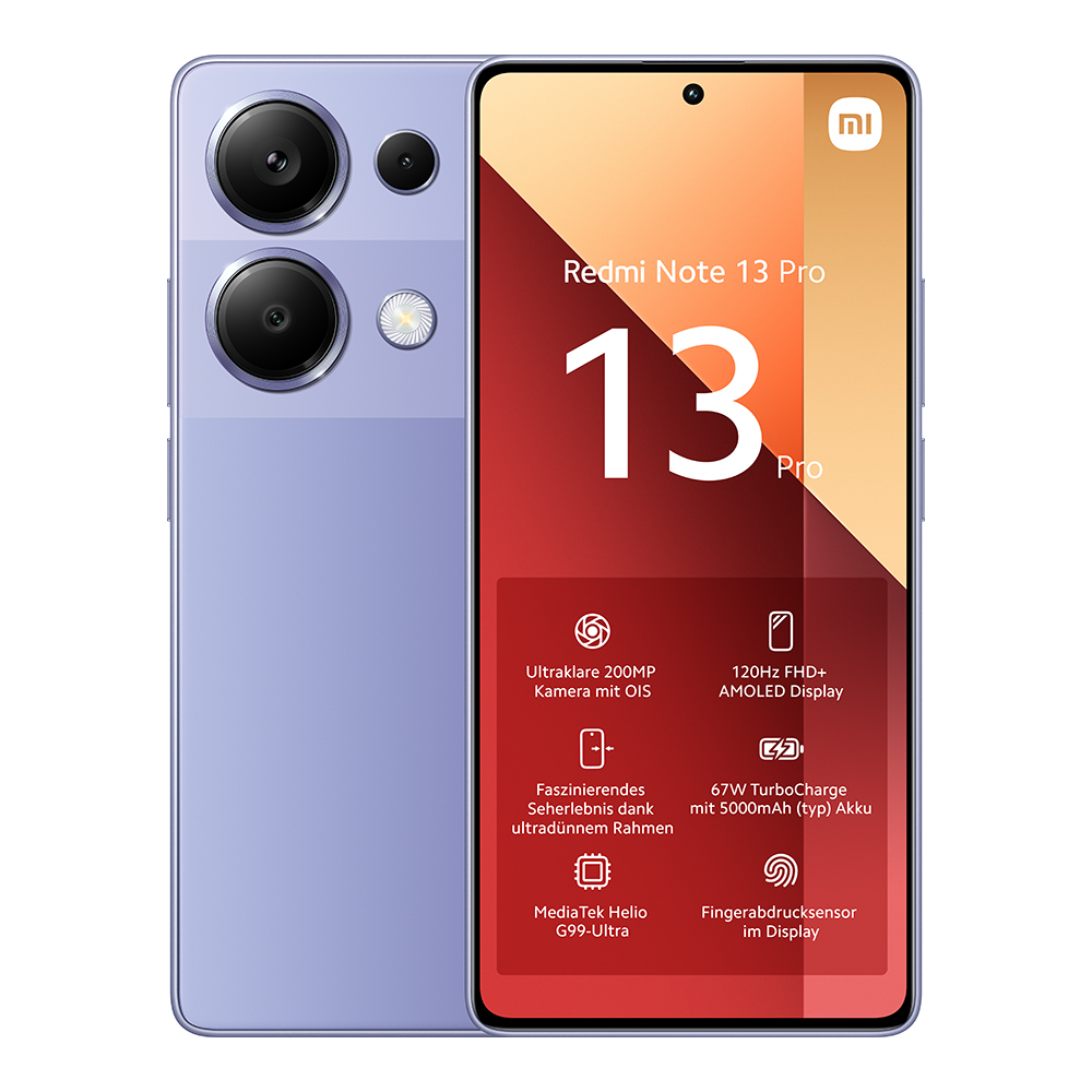 Redmi Note 13 Pro 8GB/256GB Smartphone | Violett